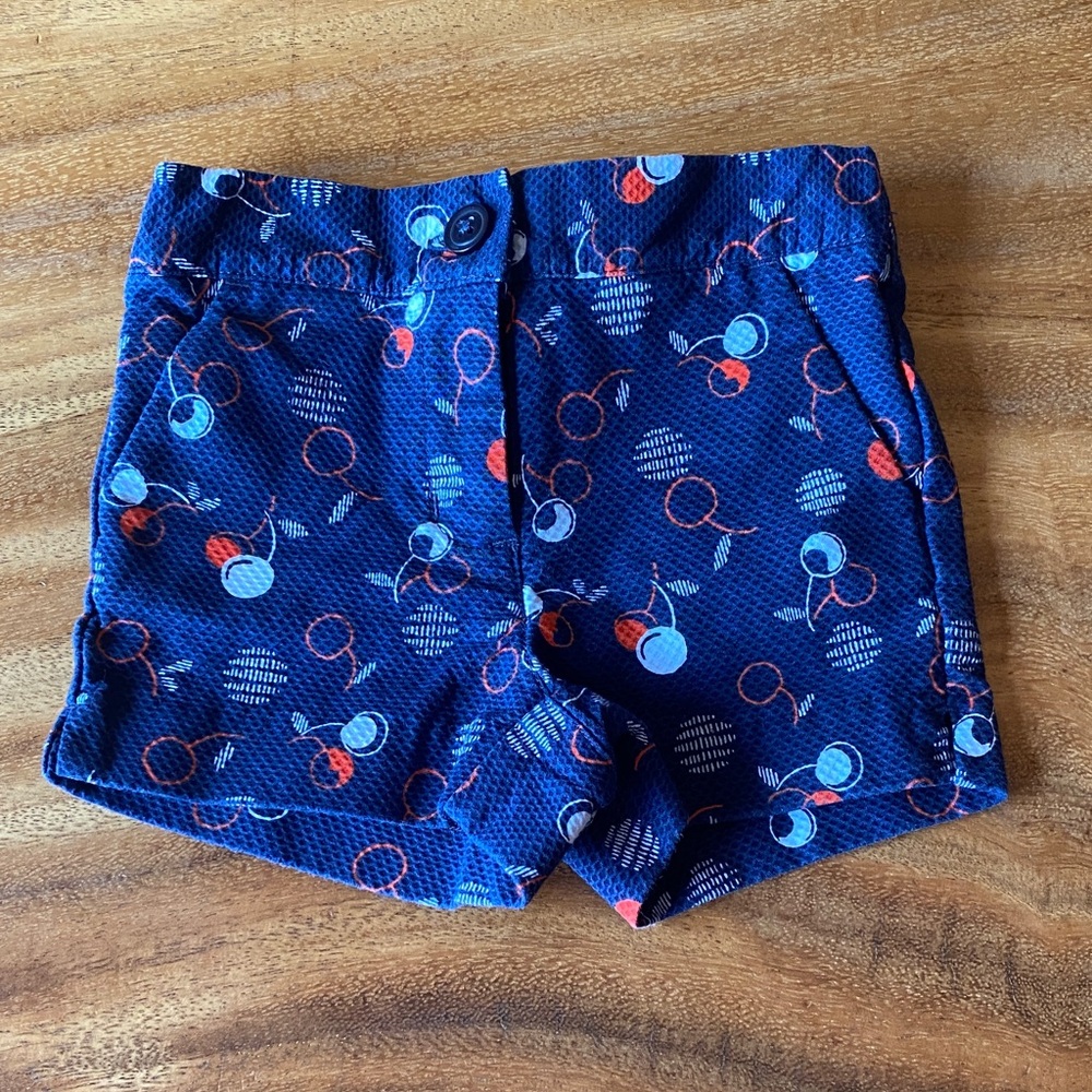 Janie and Jack Blue Patterned Kids